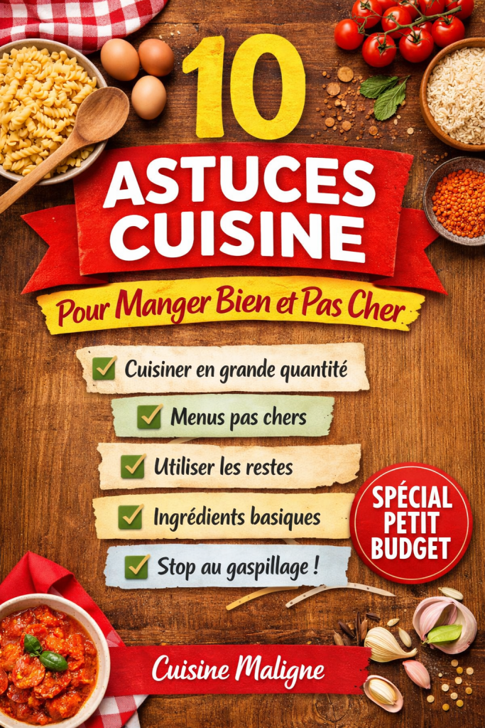 10 astuces cuisine pour manger bien et pas cher